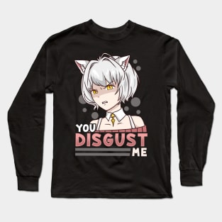 You Disgust Me - Chibi Kawaii Anime Girl Long Sleeve T-Shirt